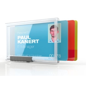 Etui na trzy karty plastikowe z mechanizmem wysuwającym DURABLE TRIO 54x87mm 10szt. /892019/