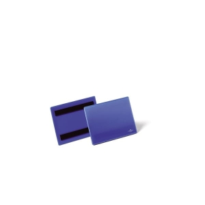 Kieszeń magazynowa magnetyczna A6 pozioma DURABLE niebieska 50szt. 1756 07
