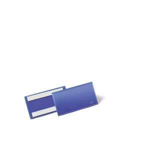 Kieszeń magazynowa samoprzylepna 150x67 mm DURABLE niebieska 50szt. 1762 07