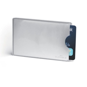 Etui na kartę z ochroną przed kopiowaniem RIFD DURABLE srebrne 1 szt.. /8900-23/