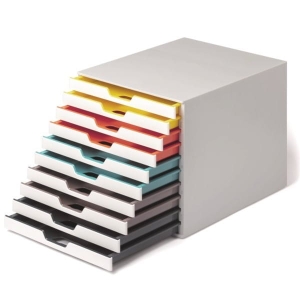Pojemnik z 10 kolorowymi szufladkami VARICOLOR MIX10 Durable /763027/