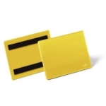 Kieszeń magazynowa magnetyczna A6 pozioma DURABLE żółta 50szt. 1756 04