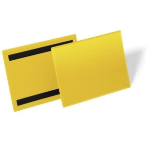 Kieszeń magazynowa magnetyczna A5 pozioma DURABLE żółta 50szt. 1743 04