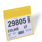  Kieszeń magazynowa magnetyczna neodymowa Plus A5 pozioma DURABLE żółta 10szt. 1746 04