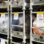 Kieszeń magazynowa magnetyczna neodymowa Plus A4 pionowa DURABLE żółta 10szt. 1747 04