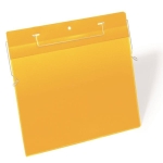 Kieszeń magazynowa z uchwytami z drutu A4 pozioma DURABLE żółta 50szt. 1754 04