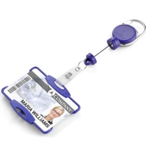 Etui na kartę 54x87mm DURABLE z mechanizmem ściągającym JOJO EXTRA STRONG granatowe 1szt. /868907/