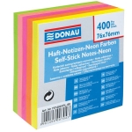 Notes samoprzylepny 76x76 mm neon DONAU 400 kartek /7574001PL-99/