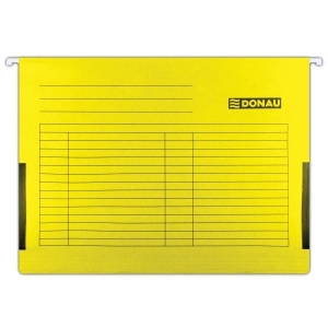 Teczka zawieszkowa DONAU  poszerzana żółta A4 /742090511/