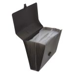 Teczka harmonijkowa z rączką 26 przegródek DONAU czarna /8558001PL-01/