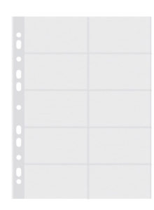 Koszulka zawieszkowa na wizytówki 10szt A4 DONAU /1716001pl-00/