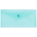 Teczka kopertowa DONAU na zatrzask transparentna zielona DL /8548001PL06/