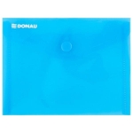 Teczka kopertowa Donau zatrzask, PP, A6, 180mikr., niebieska /8549001PL10/		