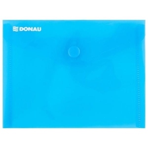 Teczka kopertowa Donau zatrzask, PP, A6, 180mikr., niebieska /8549001PL10/		