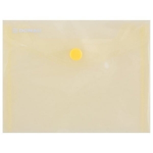 Teczka kopertowa DONAU  na zatrzask  transparentna  żółta A6 /8549001PL11/