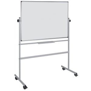 Tablica magnetyczna sychościeralna BI-OFFICE 150x120cm obrotowa mobilna lakierowana rama alu. /GRV0401020101/