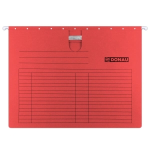 Teczka zawieszkowa Donau z wąsem, A4, 230gsm, czerwona /7430001PL04/