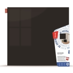 Tablica szklana magnetyczna 45x45 cm MEMOBE czarna /MSZ045045-31/