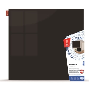 Tablica szklana magnetyczna 100X150 cm MEMOBE czarna /MSZ150100-31/