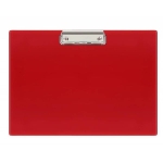 Deska z klipem A4 pojedyncza pozioma BIURFOL czerwona /KH-20-04/