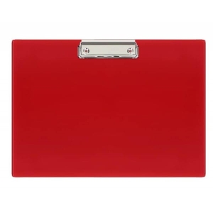 Deska z klipem A4 pojedyncza pozioma BIURFOL czerwona /KH-20-04/