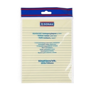 Notes samoprzylepny 150x203mm 50 kartek w linię żółty /7596001PL-99/
