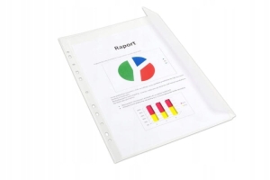 Koszulki A4 Poszerzane Z Klapką 120 mic 10 Sztuk