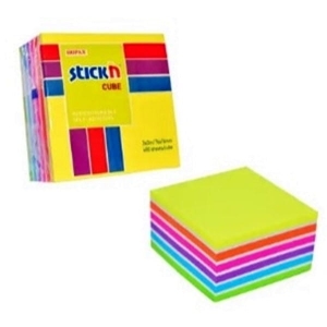 Notes samoprzylepny 76x76 mm 400 kartek mix 6 kolorów  MIX STICKN /21539/