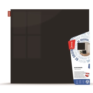 Tablica szklana magnetyczna  90x120cm MEMOBE czarna /MSZ120090-31/