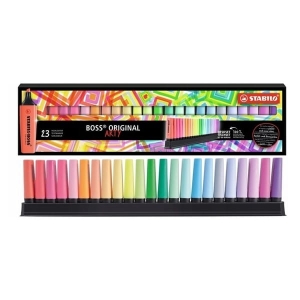 Zakreślacz 2,0-5,0mm STABILO BOSS komplet na podstawce 23 kolory ARTY /7023-01-5-20/