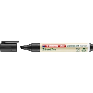 Marker permanentny ścięty 1-5mm ekologiczny EDDING 22 czarny /21/001/C ED/