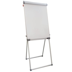 Flipchart z 4 punktowym stelażem 69x108 suchościeralno magnetyczny z wysuwanymi ramionami regulowane haczyki MEMOBE 3w1 /MF006/