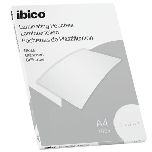Folia do laminowania A4 216x303mm 80mic (75mic) IBICO 100szt. /627308/