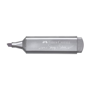 Zakreślacz FABER CASTELL 1546 metaliczny srebrny /154661 FC/
