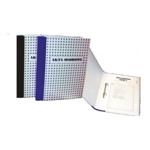 Segregator/teczka na akta osobowe 2r/3cm oprawa tektura lita niebieska KONFEX /T-01-NIEBIESK/