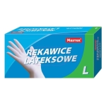 Rękawice lateksowe pudrowe rozmiar L IKA MASTER 100 szt.