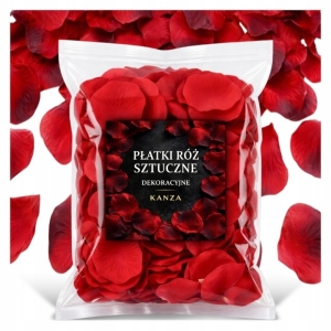 PŁATKI RÓŻ PARTYDECO W WORECZKU CZERWONE 500szt.