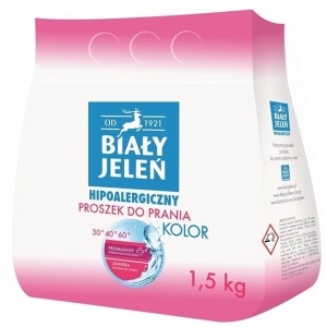 Proszek do prania 1,5kg hipoalergiczny do koloru BIAŁY JELEŃ