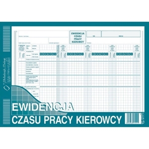Druk "Ewidencja Czasu Pracy Kierowcy" A4 MICHALCZYK I PROKOP