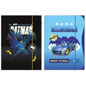 Teczka z gumką A4 kartonowa 270g BENIAMIN BATMAN mix wzorów 1szt.