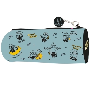 Piórnik tuba BENIAMIN MINIONKI z breloczkiem przy zamku 1szt.