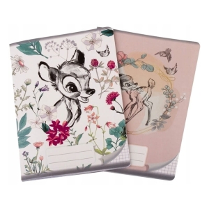 Zeszyt A5/32 kratka 70g posiada adresówkę okładka lakierowana BENIAMIN BAMBI mix wzorów 1szt.