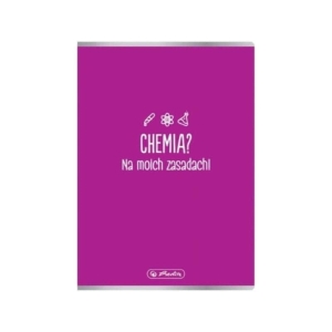 Zeszyt tematyczny A5/60 kratka 70g posiada adresówkę CHEMIA HERLITZ