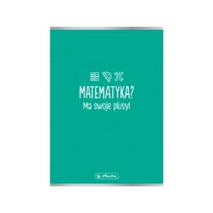 Zeszyt tematyczny A5/60 kratka 70g posiada adresówkę MATEMATYKA HERLITZ