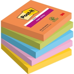 Notes samoprzylepny 76x76mm 5x90 kartek PALETA BOOST 3M POST-IT SUPER STICKY