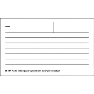 Druk offsetowy karta katalogowa wydawnictw A7 100 kartek TYPOGRAF