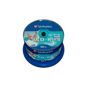 CD-R PRINTABLE 700mb 52x VERBATIM AZO PRINTABLE NO ID 50szt.