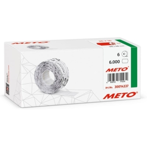 Taśma do metkownic 2-rzędowa 26x16mm falista AVERY ZWECKFORM METO czerwona trwała 100 etykiet na rolce 6szt.