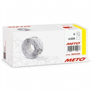 Taśma do metkownic 1-rzędowa 22x12mm falista AVERY ZWECKFORM METO czerwona trwała 100 etykiet na rolce 6szt.