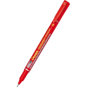 Marker foliopis/do CD 0,4mm S okrągły PENTEL NFS410 SUPER FINE POINT czerwony 1szt./NF410-B/